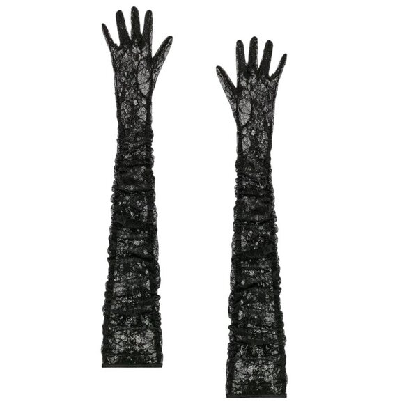 NBD Estrella Gloves in Black One Size New Womens Opera Length Formal Event - Picture 2 of 7